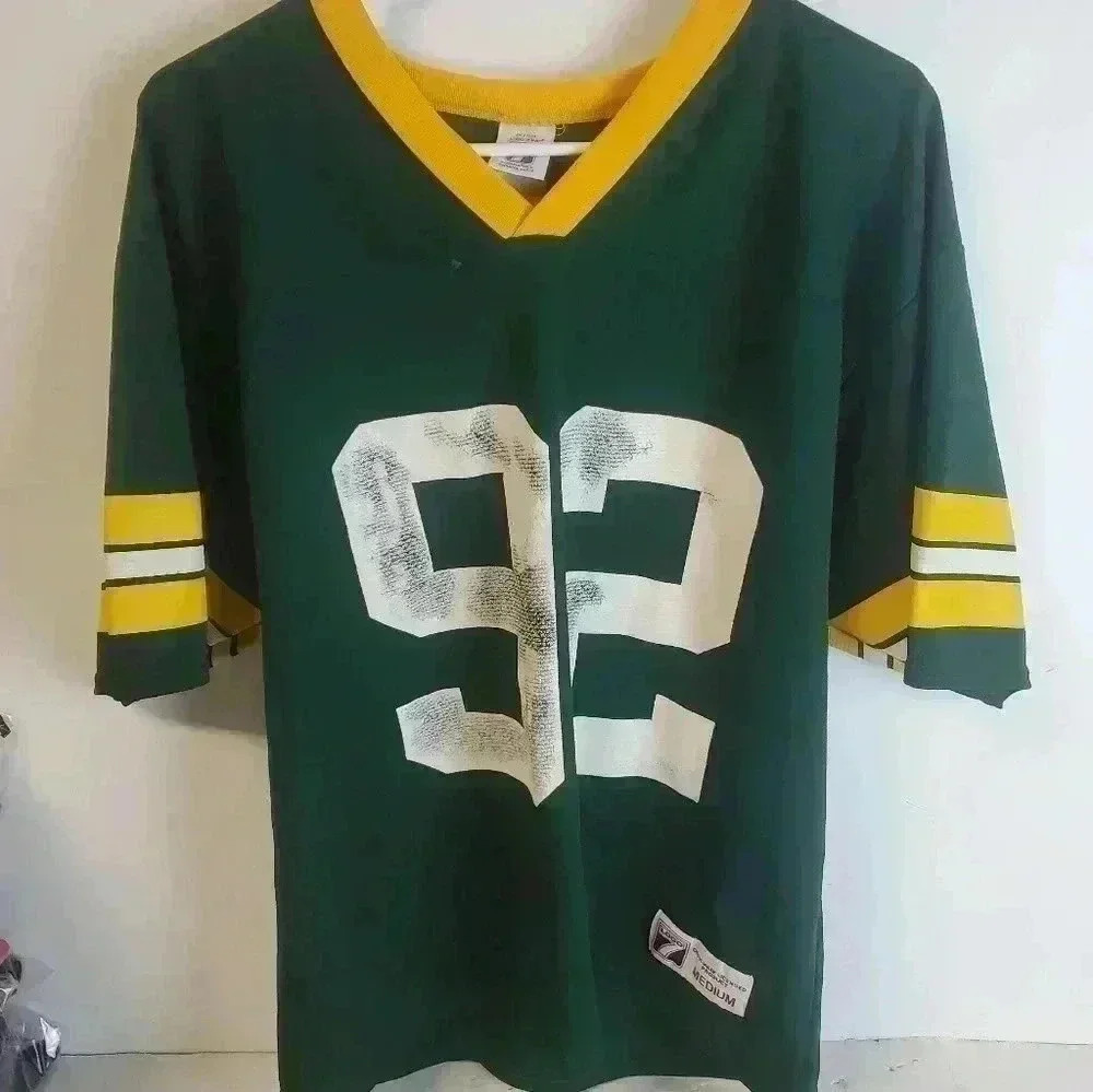Vintage Logo 7 Greenbay Packers Jersey #92